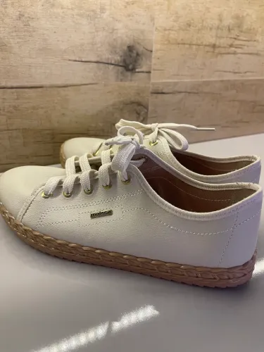 Tênis Moleca Branco Casual Feminino - Confortável, Pouquíssimo Usado