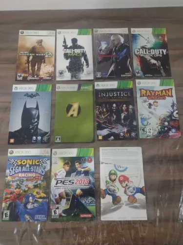 Manuais de instruções para jogos Xbox 360 e outros ler descrição 