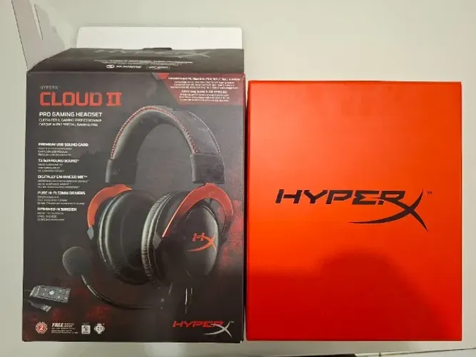 Headset Gamer Hyperx Cloud Ii Preto Vermelho 7.1 Surround Pc (Usado)