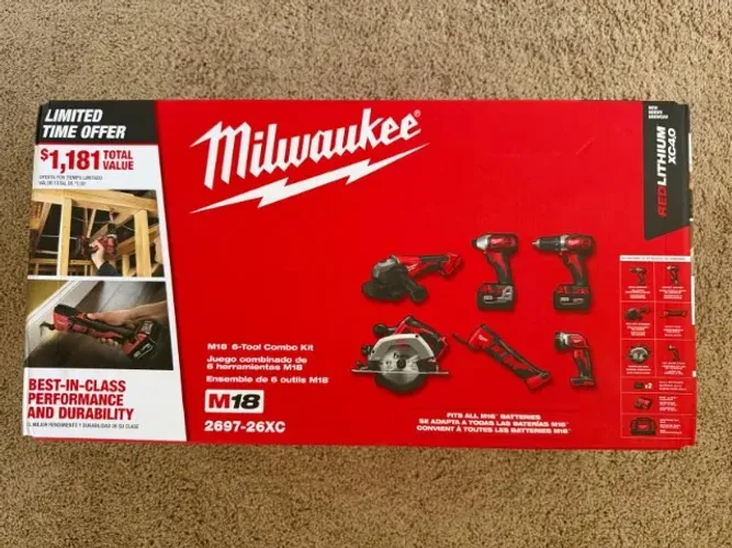Kit Milwaukee M18 6 Ferramentas - 2697-26XC | NOVO | Original EUA