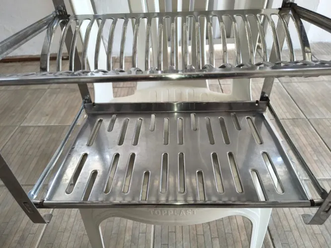 Escorredor de inox médio 