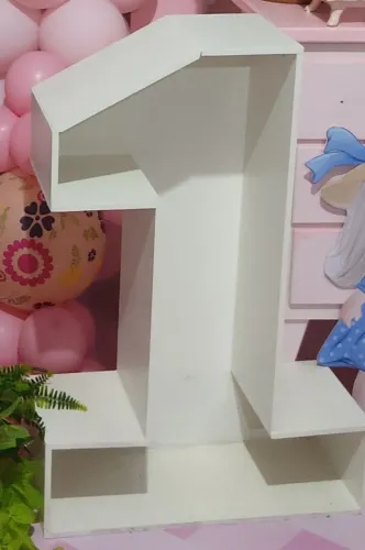 Número 1 gigante  para decoração 
