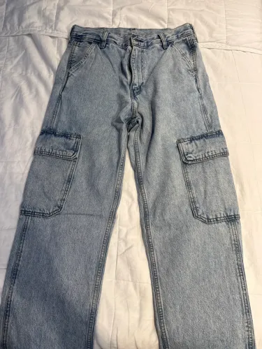 Calça jeans claro Levis com bolsos laterais 40
