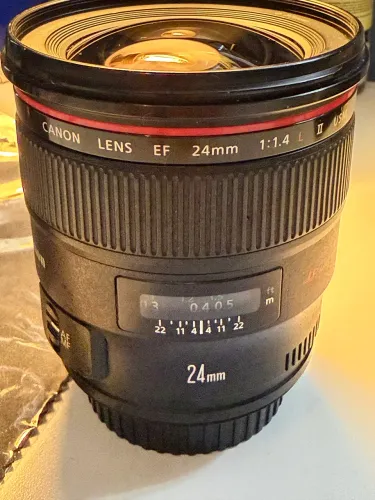 Lente Canon EF 24mm 1.4 L - excelente estado