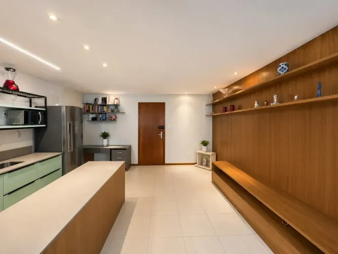 Apartamento 1/4 em Alphaville | 69 m² | AMPLO, Mobiliado e Pronto para Morar