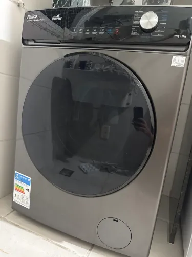 Lava e Seca Philco 16 Programas Eco Inverter 10 kg Inox PLS11T