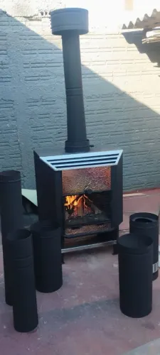 Lareira turbo,220 volts com distribuidor de ar quente