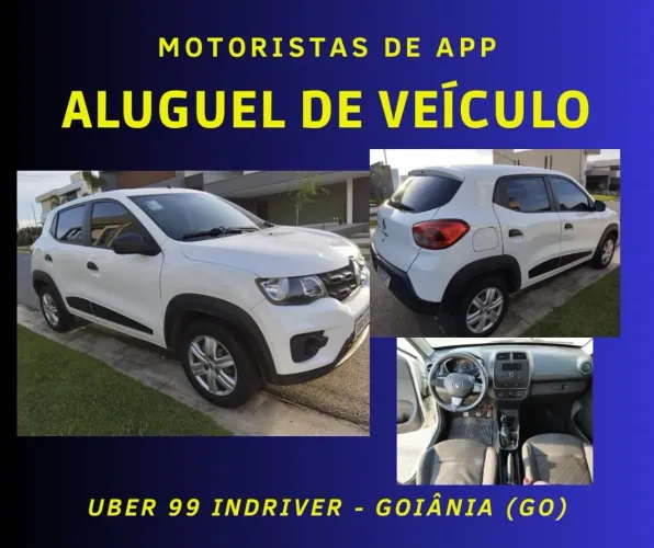 Aluguel carro para Motorista de App (Uber, 99 Pop, InDriver)