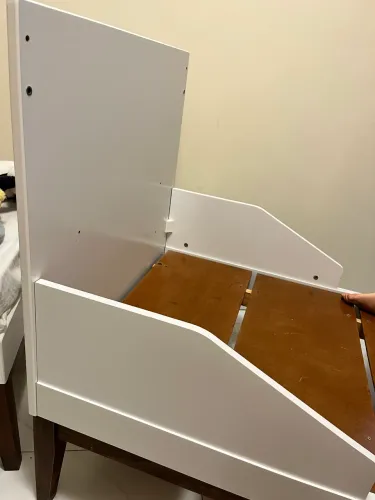 Cama infantil + colchão rotim pro saúde + protetor de colchão + brindes
