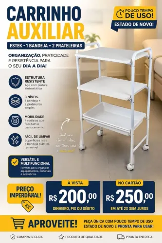 Vende-se carrinho de apoio!