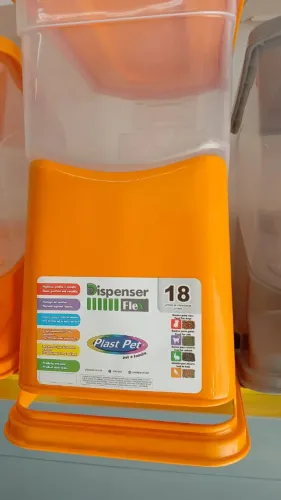 dispenser para rações, cereais, etc