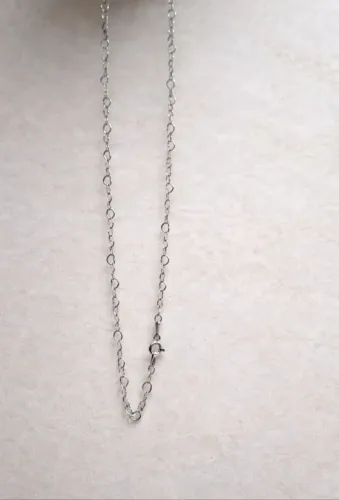 Colar De Prata Corrente Mini Corações