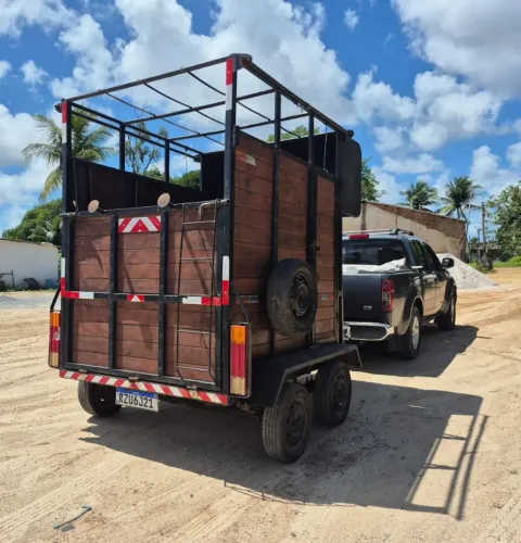 Reboque carroça para cavalo 