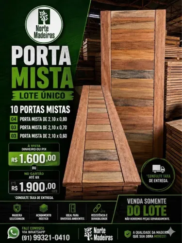Porta mista - Kit com 10 portas