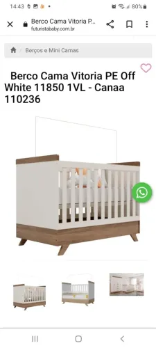 Berço+ colchão NOVO!