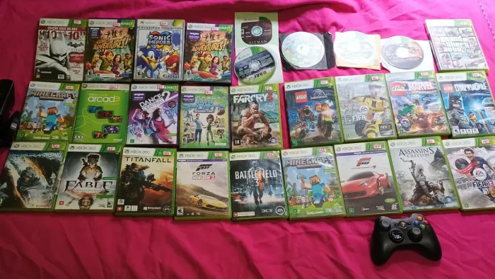 JOGOS ORIGINAIS CONTROLES HDS KINECT TUDO PRA XBOX 360 ORIGINAIS JOGOS RARIDADE TBM.