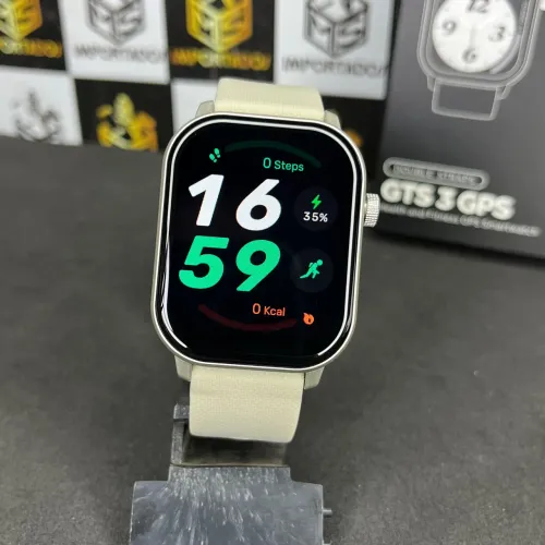 Smartwatch Zeblaze GTS 3 GPS - Tela Amoled, Faz e Recebe Chamadas