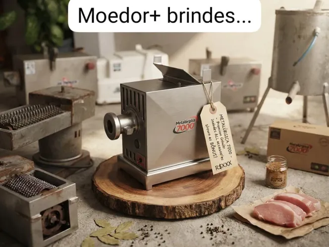 Moedor de carne+ brindes - retirar em Blumenau