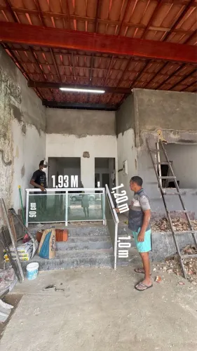 Corrimão de vidro 