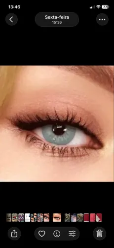 Maquiagem para olhos na cor verde 