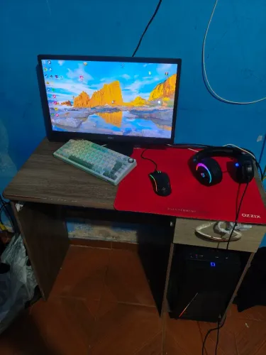 PC Gamer Completo: i3 10ª Geração + GTX 1050 Ti + Monitor + RK75 (C/ Caixa)