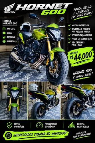 Honda Hornet 600 2012 - Conservada, Revisada e Pronta para Rodar ?