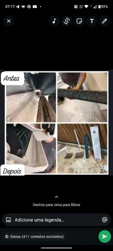 Limpeza ar condicionado de janela