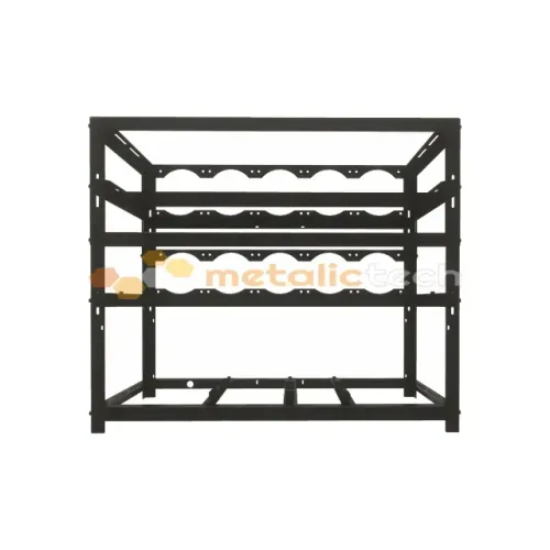 Estrutura para Rig de Mineração 12 GPUS - Metalitec