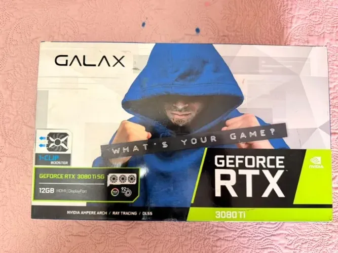 Placa de Vídeo RTX 3080 Ti Galax SG 12GB ARGB - Caixas e Acessórios Completa / Impecável
