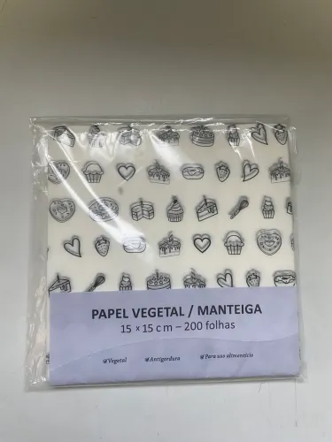 Papel Manteiga 15x15cm 