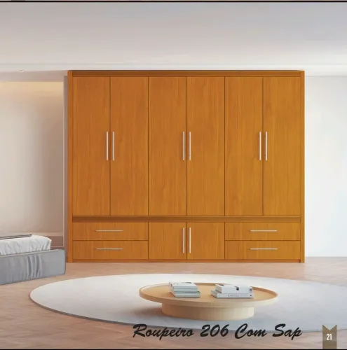ROUPEIRO CASAL ALTURA 2.40 LARGURA 2.75 PROFUNDIDADE 57CM TODO 100%MDF.