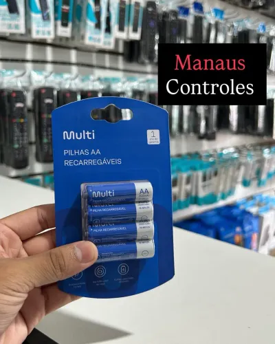 Pilha Recarregável AA para Microfone 2500mAh