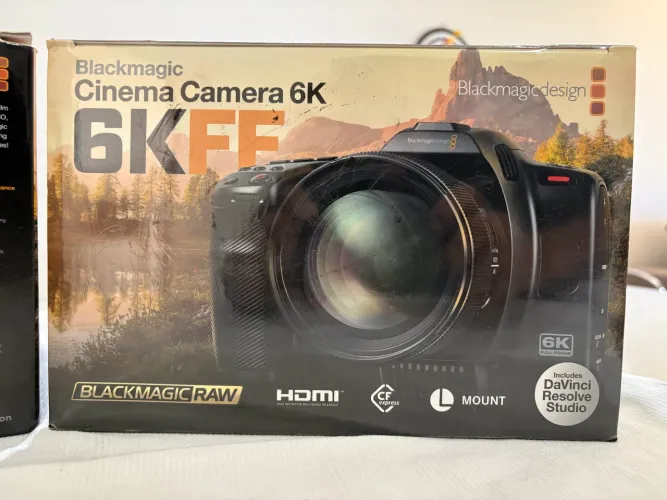 Blackmagic Cinema Camera 6KFF, com DaVinci Resolve Studio