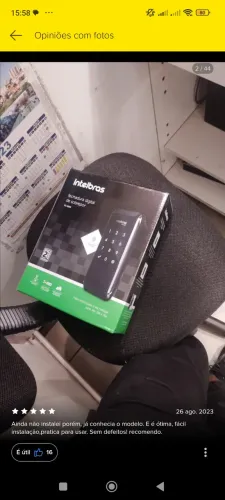 Fechadura Eletrônica Intelbras FD 1000