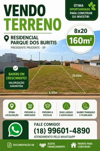 VENDO TERRENO RESIDENCIAL BURITIS 