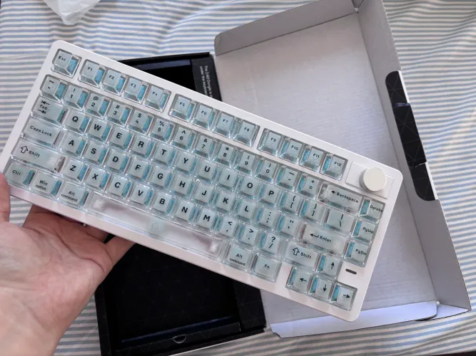 Teclado mecânico EPOMAKER HE75 v2 Branco