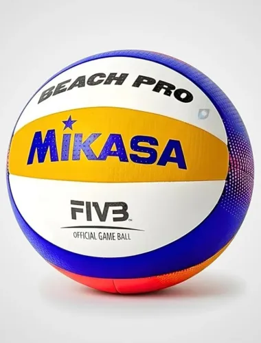 Bola de Vôlei Mikasa Beach Pro BV550 Praia Areia Profissional Tamanho 5 Oficial FIVB