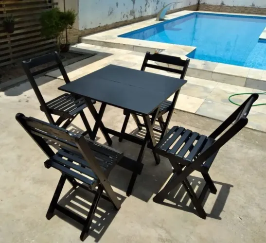 Mesas e cadeiras dobráveis a pronta entrega