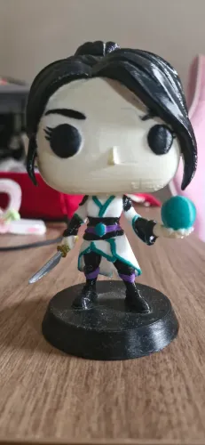 Sage valorant feito em 3d- Estilo Funko Pop