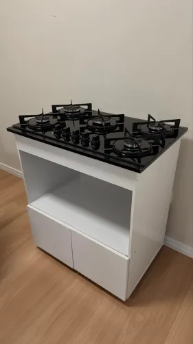 COOKTOP ELETROLUX 5 BOCAS + MÓVEL PARA UTILIZAÇÃO