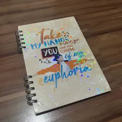Caderno Capa Dura Pequeno Planner - Jungkook Euphoria BTS