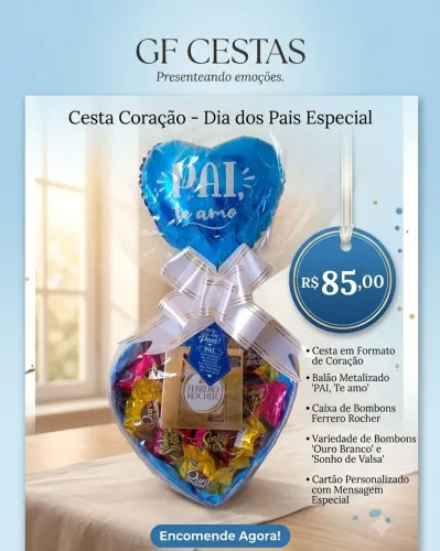 Cesta personalizada Dia dos pais