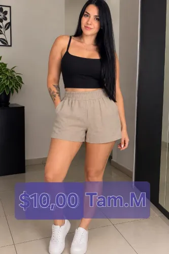 Shorts marrom