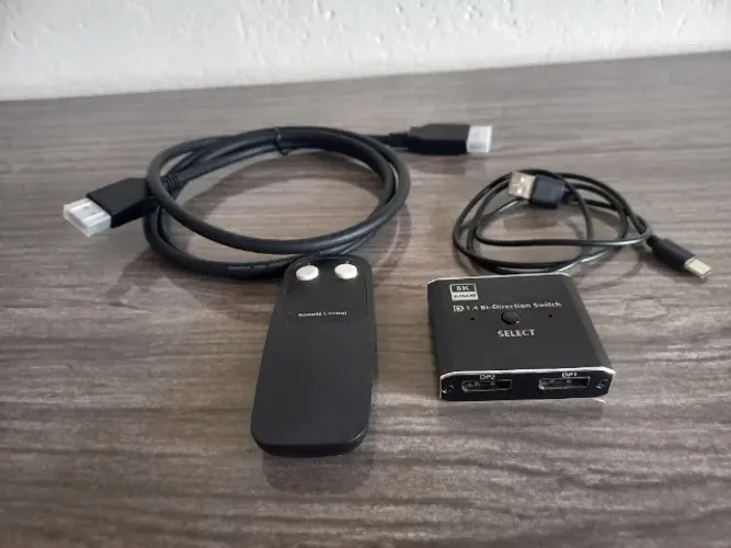 Switcher Displayport 1.4 Switch 8K divisor bidirecional