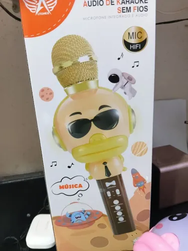 Microfone infantil karaoke