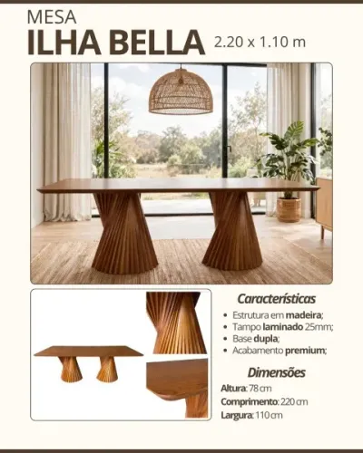 MESA ILHA BELA AVULSA