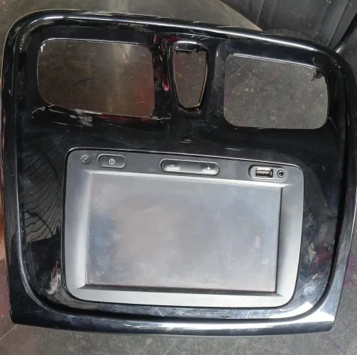 Multimídia Renault Sandero Logan 2015 A 2019 Com Moldura Original 