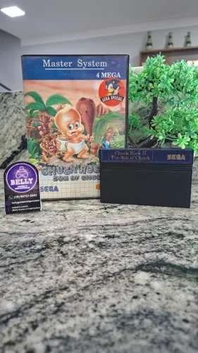 CHUCK ROCK 2: THE SON OF CHUCK - MASTER SYSTEM - ORIGINAL