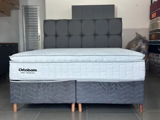 QUEIMA DE ESTOQUE! CAMA QUEEN ORTOBOM 12X DE R$ 291,67 SEM JUROS