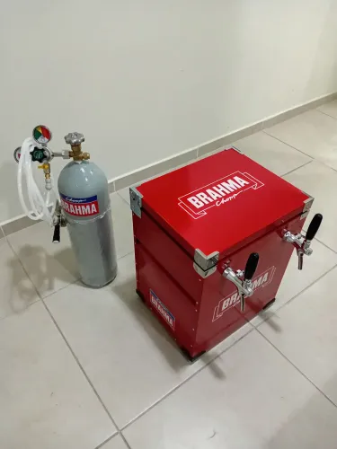 Chopeira 2 torneiras - Extratora - Regulador de Pressão - Cilindro Co2 4k